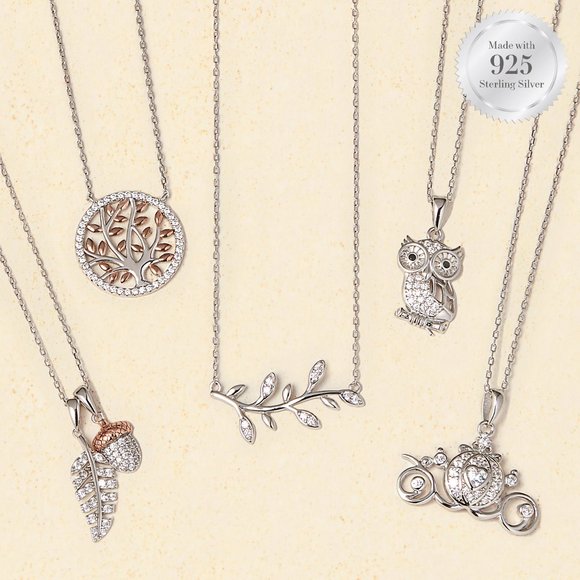 Pumpkin Carriage Necklace, 925 Sterling Silver, Charmed Aroma Cinderella - Picture 4 of 4